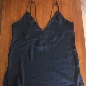 Free people black satin tank